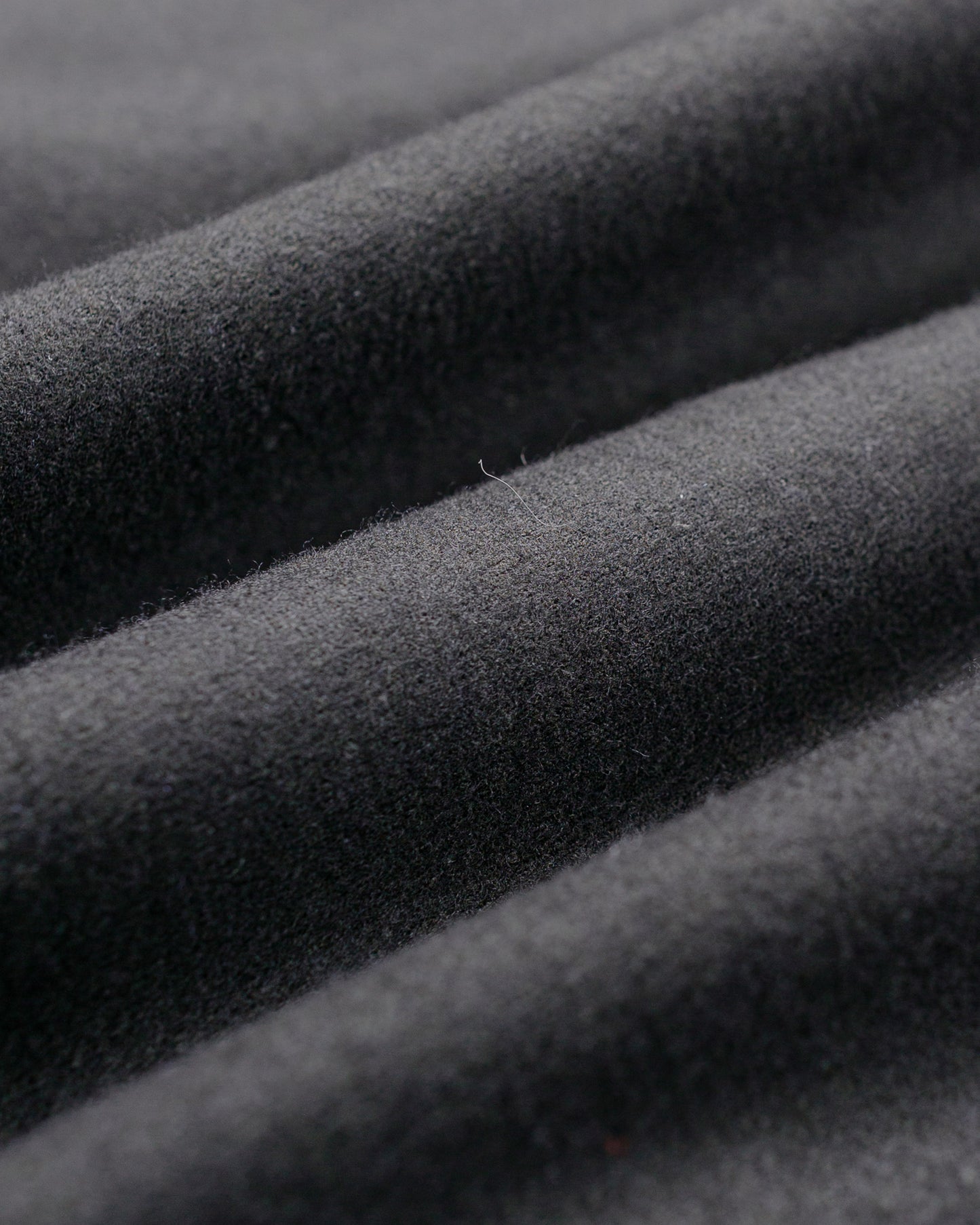 marka Half Zip Stand Collar Super 140s Wool Knit Charcoal