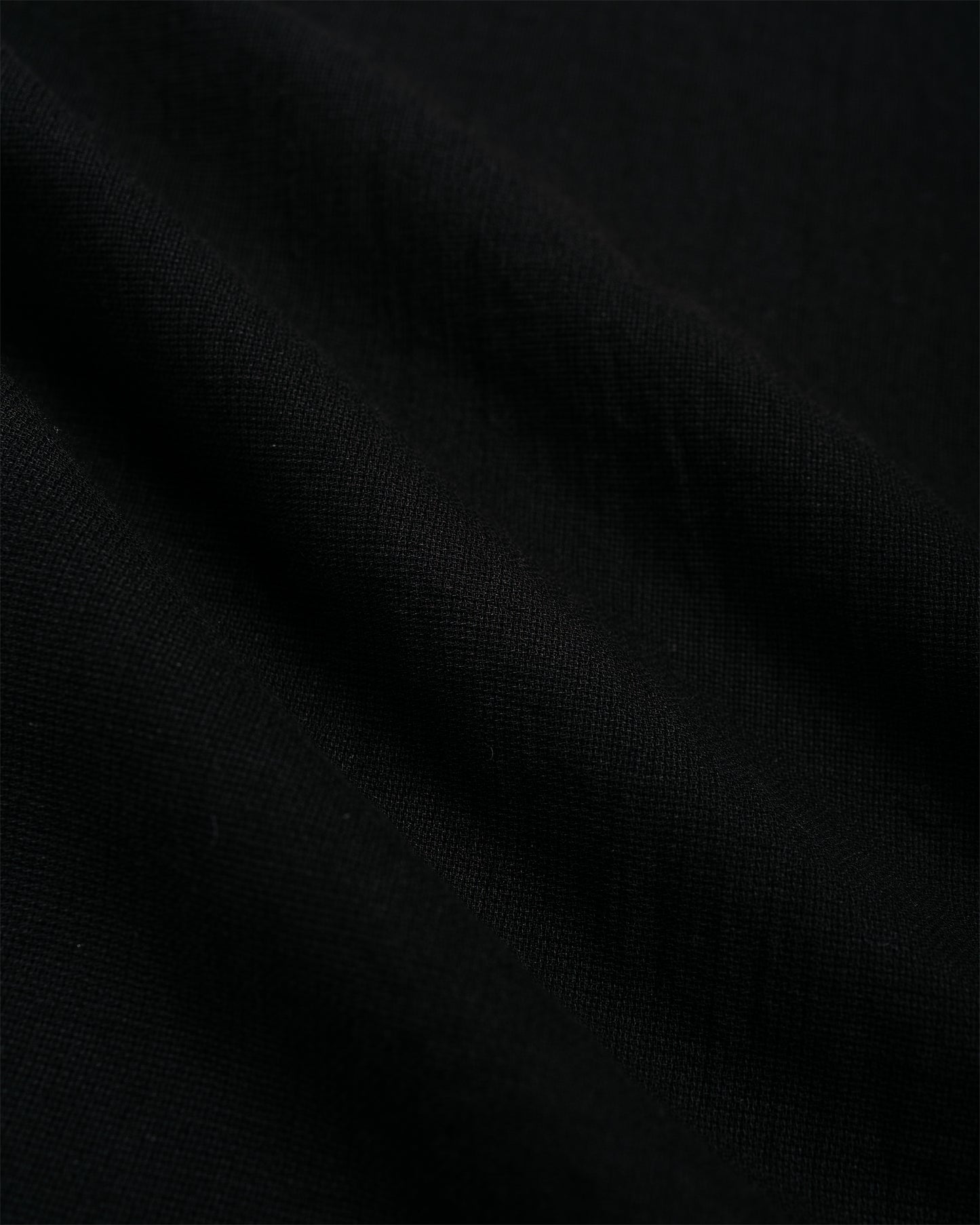 marka Open Collar S/S Shirt High Twisted Dobby Cloth Black