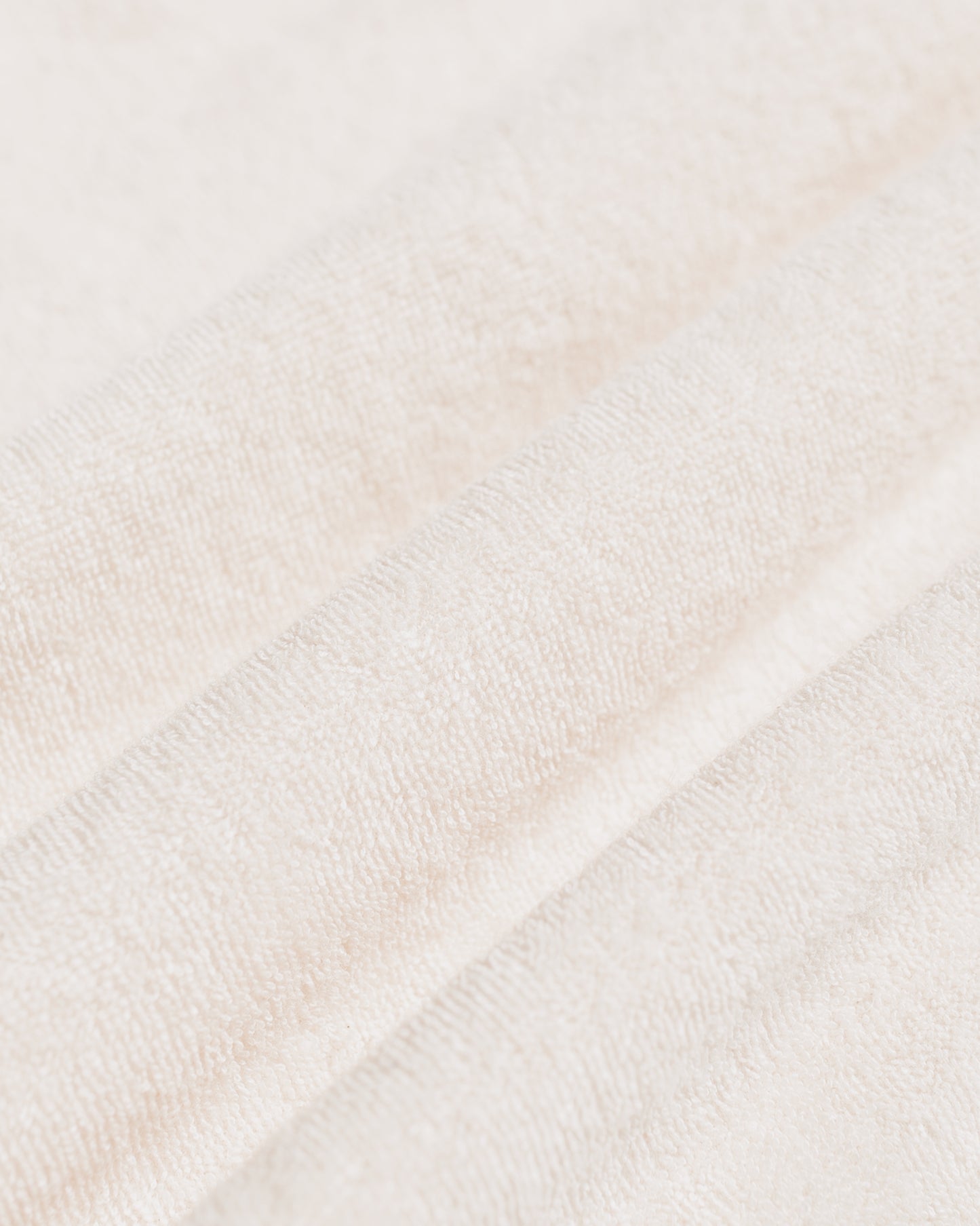 marka Ringer Pile Tee Organic Cotton Pile Ecru