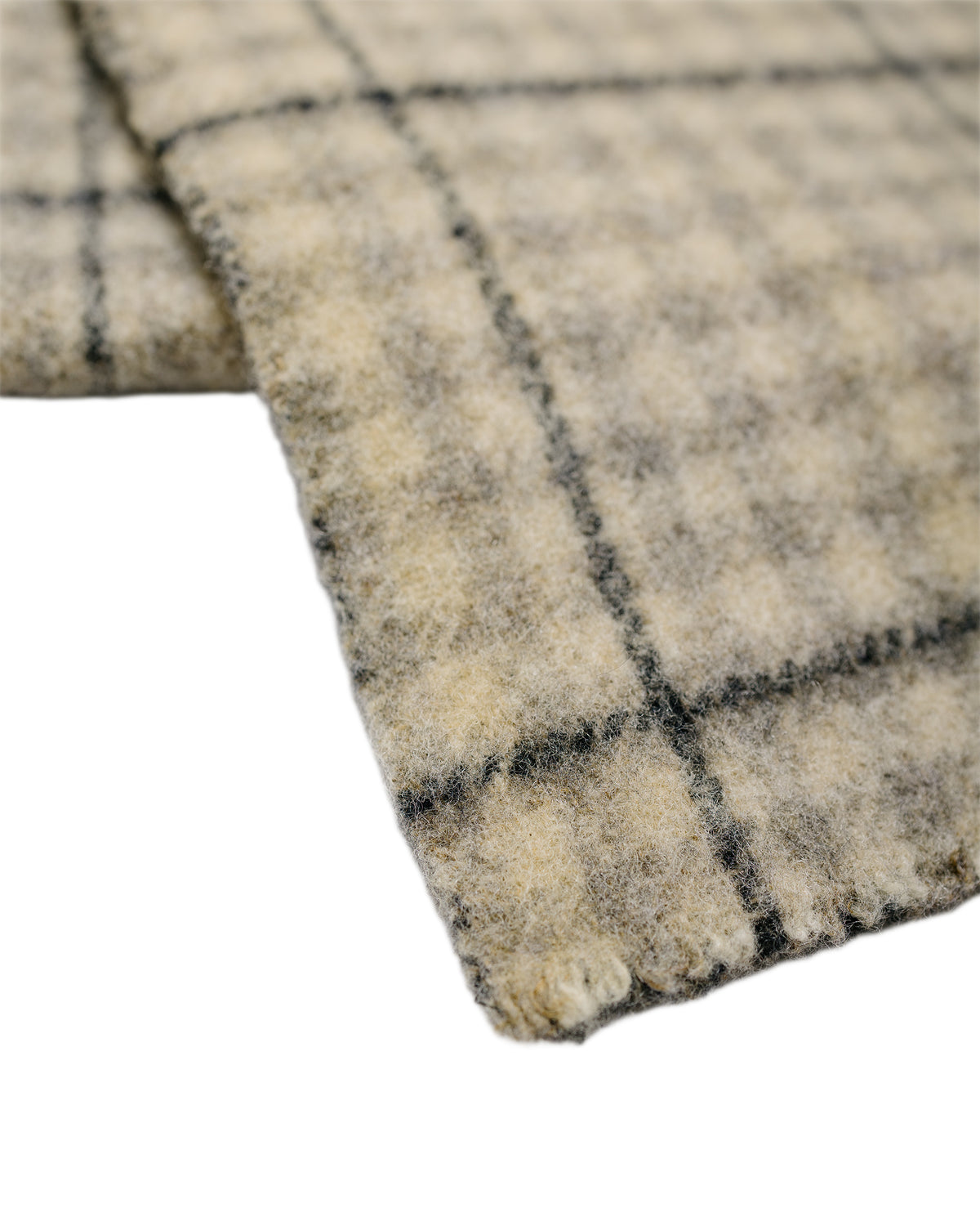 mfpen Facade Scarf Double Faced Grey Check