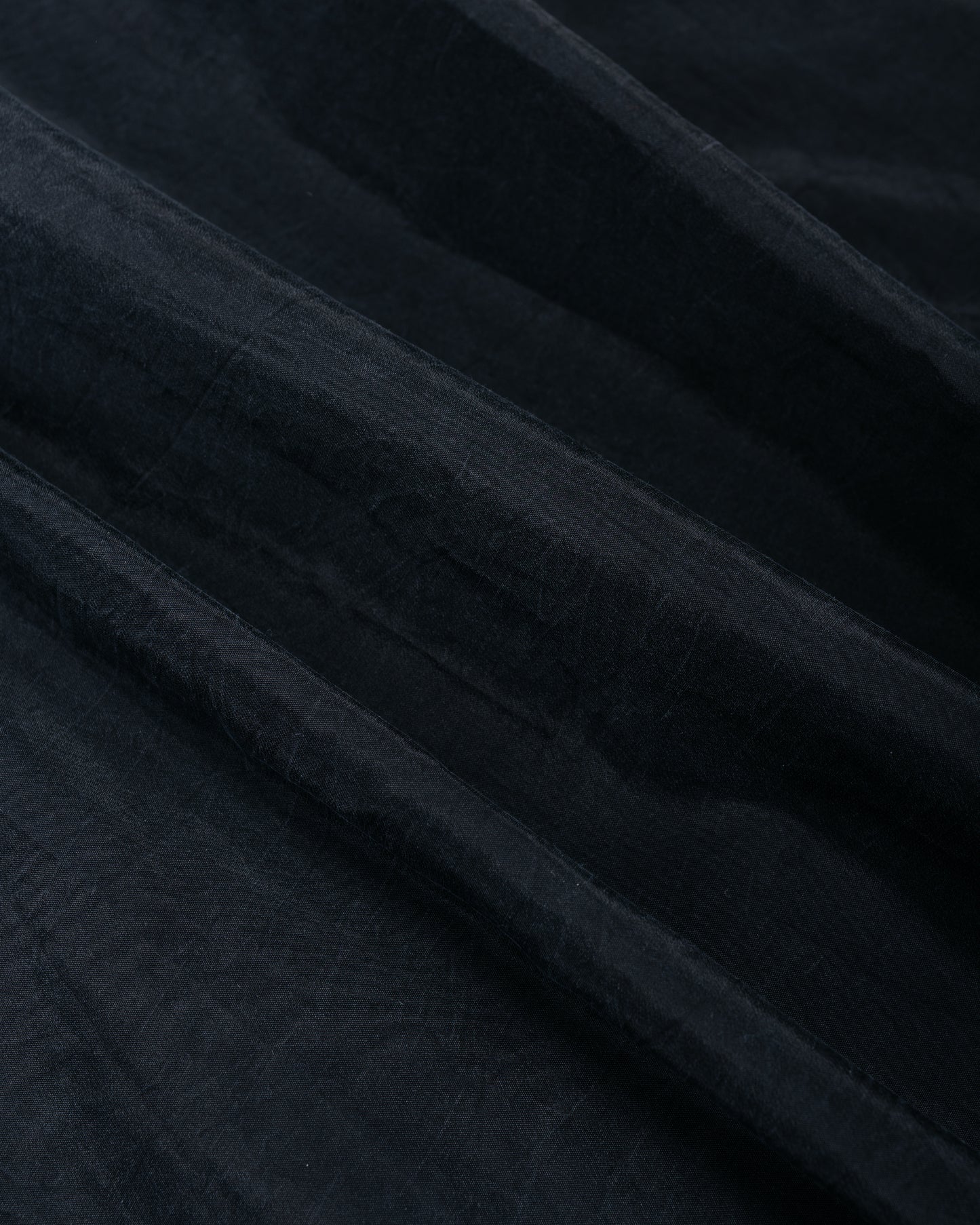 ssstein Silk Nylon Skipper Shirt Black