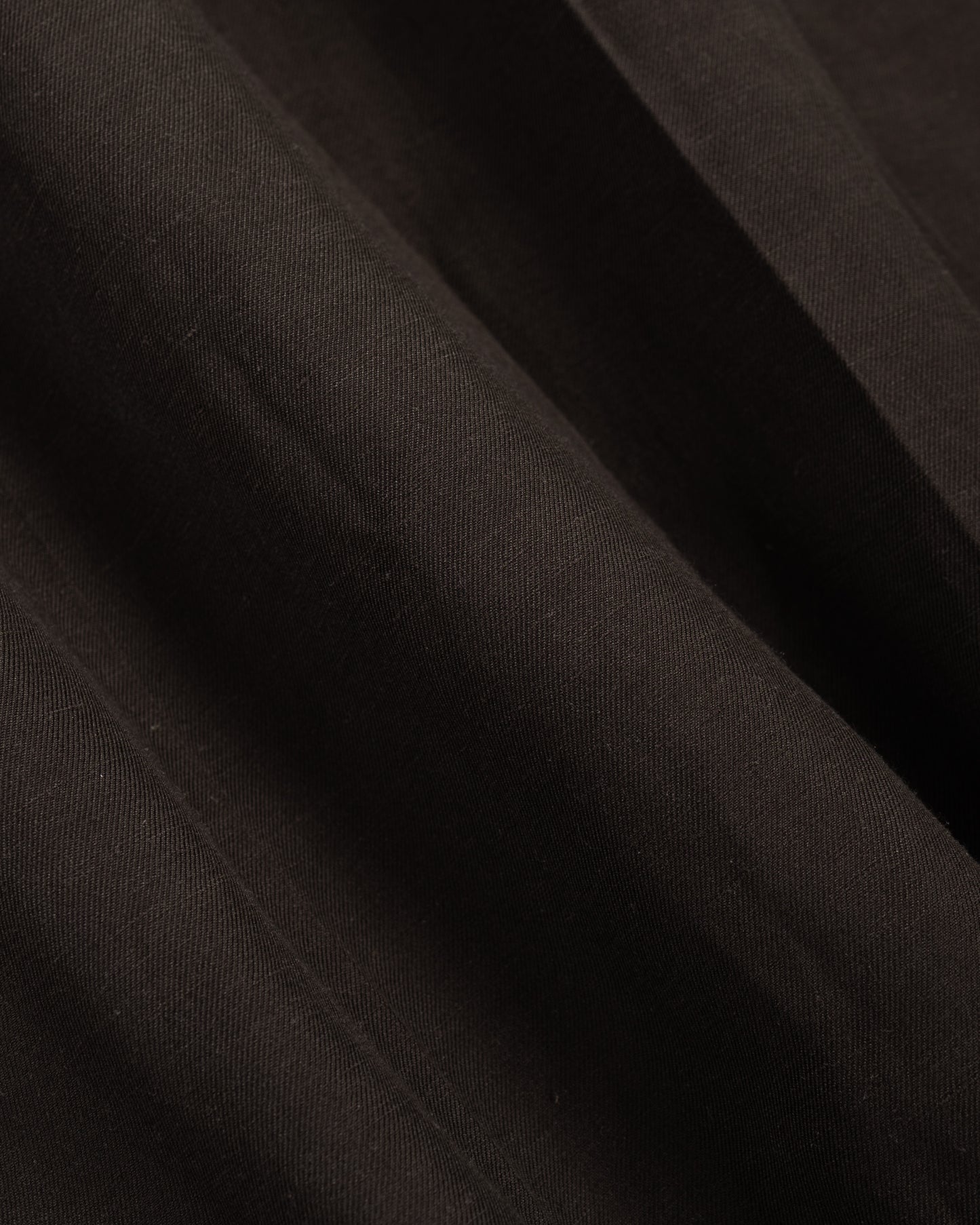 ssstein Viscose/Linen/Rayon Twill Easy Long Wide Trousers Khaki Brown