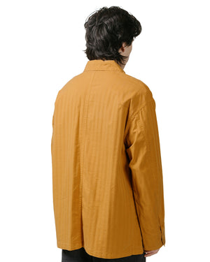 ts(s) Cover All Jacket Garment Dye Cotton/Rayon Herringbone Stretch Cloth Ocher model back