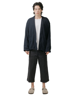 ts(s) Cropped Work Pants Cotton Slub Yarn Twill Cloth Dark Navy model full