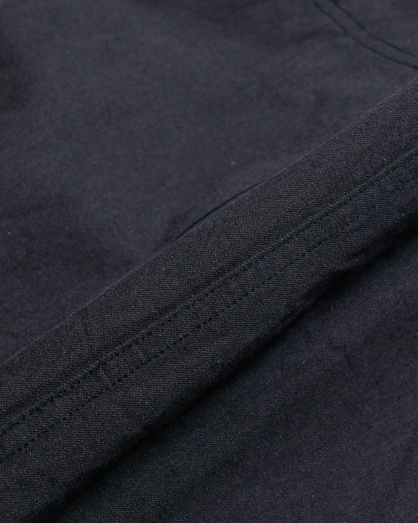 ts(s) Cropped Work Pants Cotton Slub Yarn Twill Cloth Dark Navy fabric