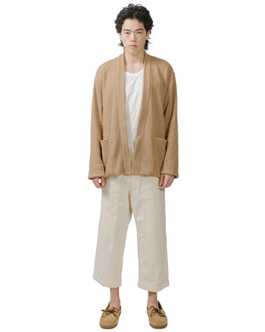 ts(s) Cropped Work Pants Cotton Slub Yarn Twill Cloth Natural model full