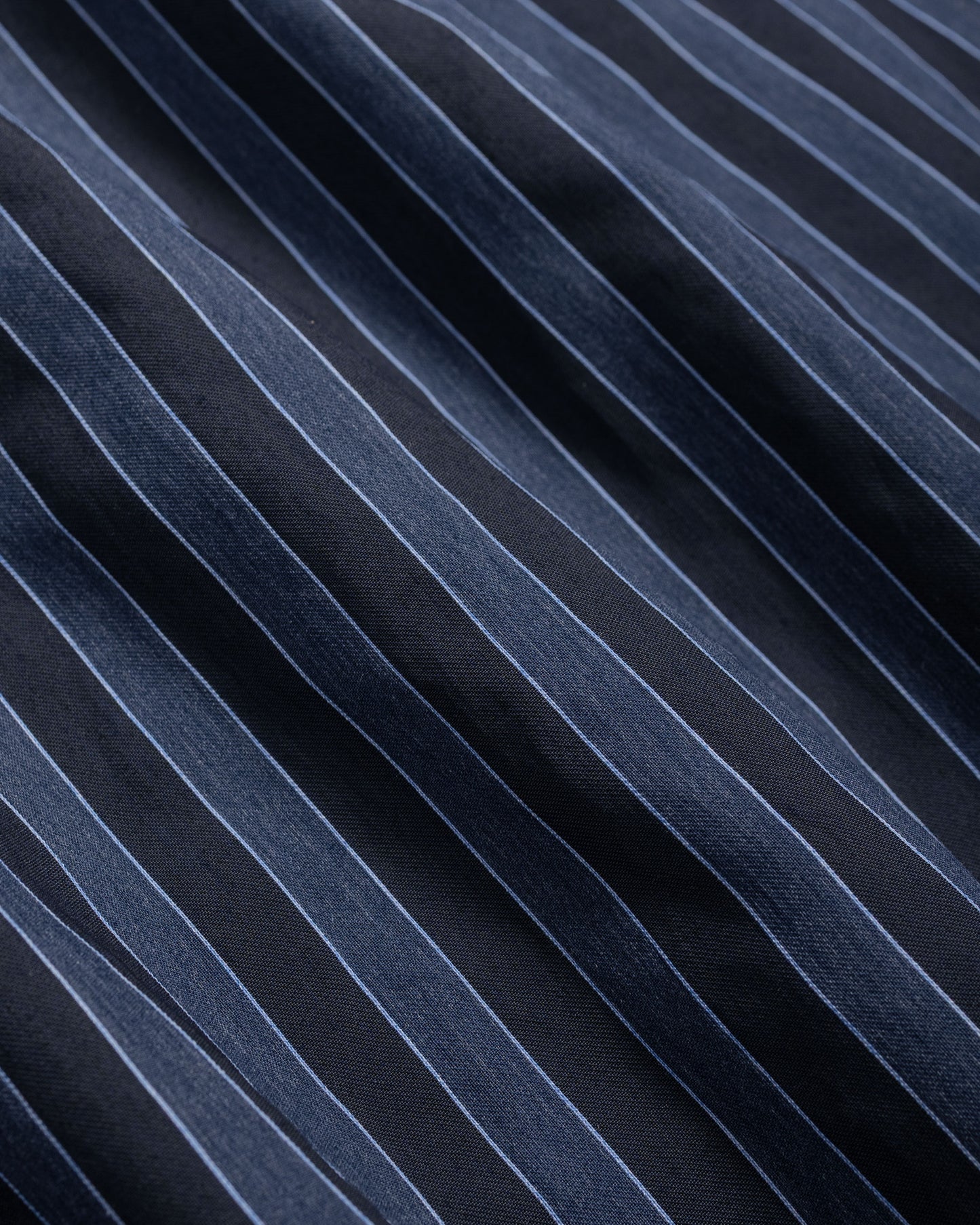 ts(s) Jacket Shirt Bold Stripe Viscose/Polyester Cloth Navy