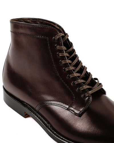 Alden Plain Toe Boot Dark Brown Calfskin G2804