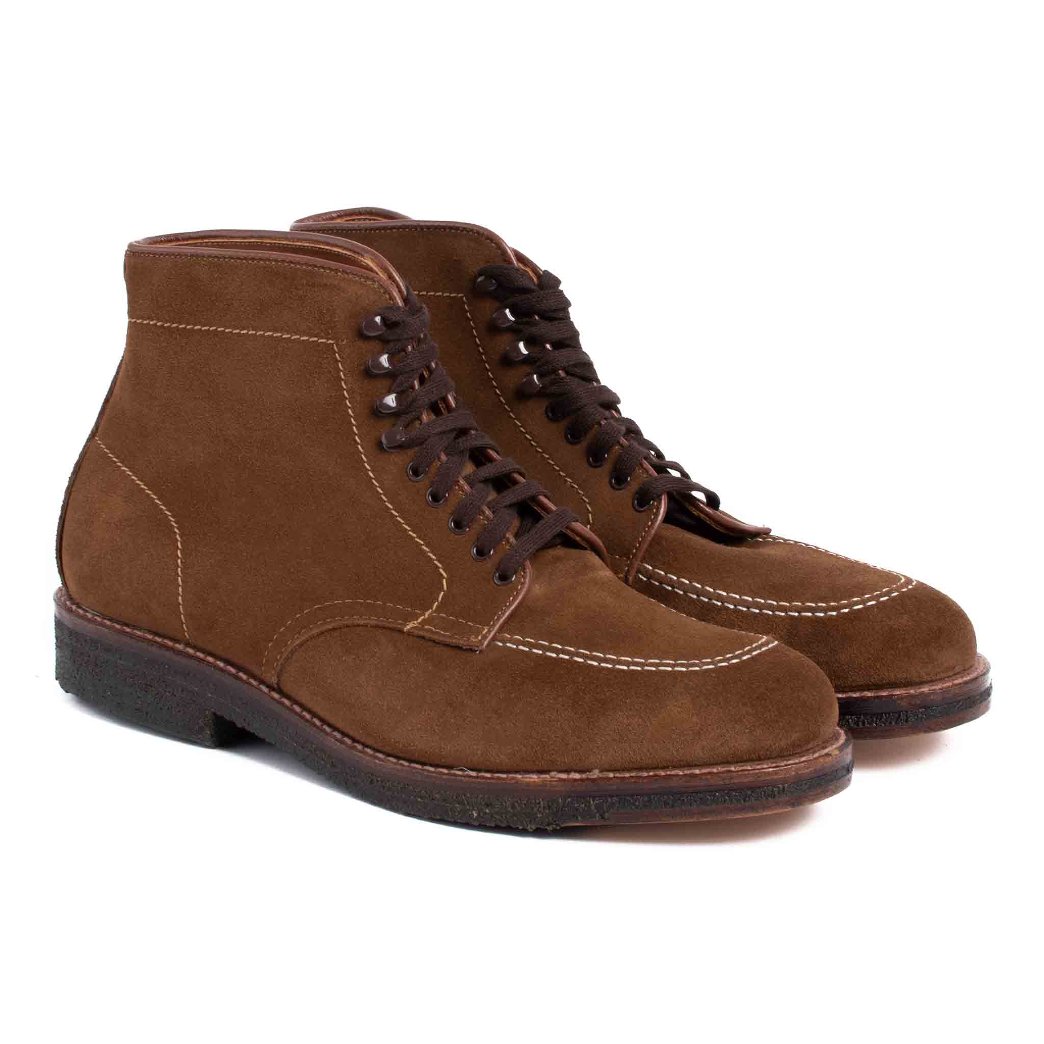 Alden Snuff Suede Indy Boot with Crepe Sole Side