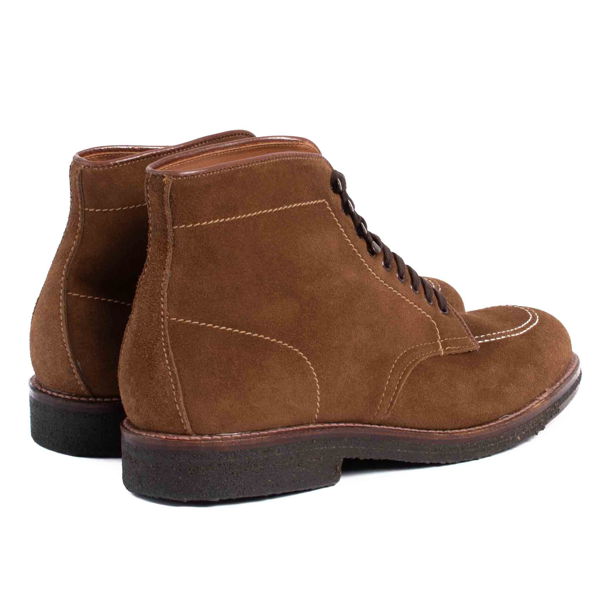 Alden Snuff Suede Indy Boot with Crepe Sole Back