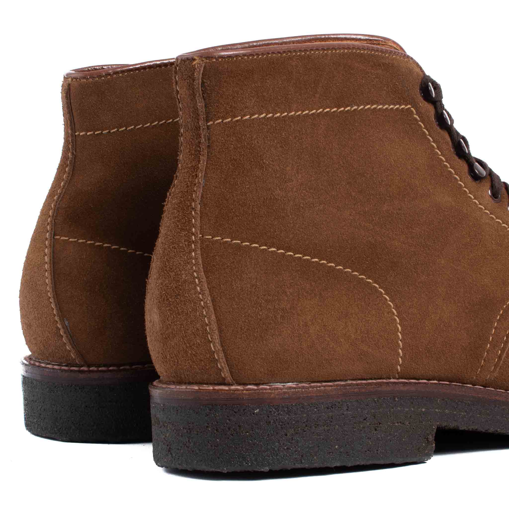 Alden Snuff Suede Indy Boot with Crepe Sole Close