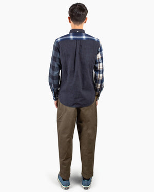Beams Plus B.D. Flannel Check Panel Navy Back