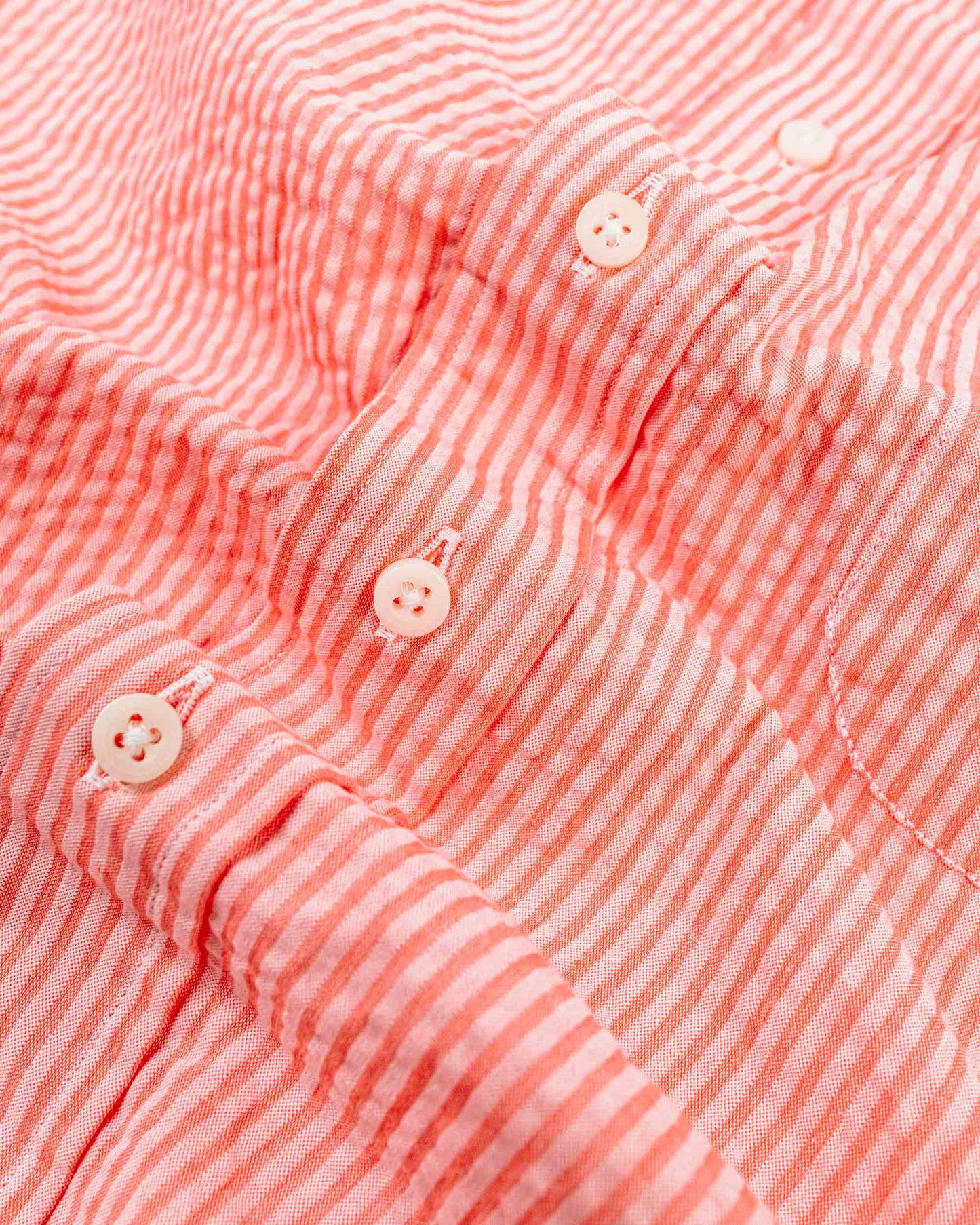 lost & found Gitman Vintage Bros. Gitman Vintage Bros. Red Tonal Stripe Seersucker Shirt