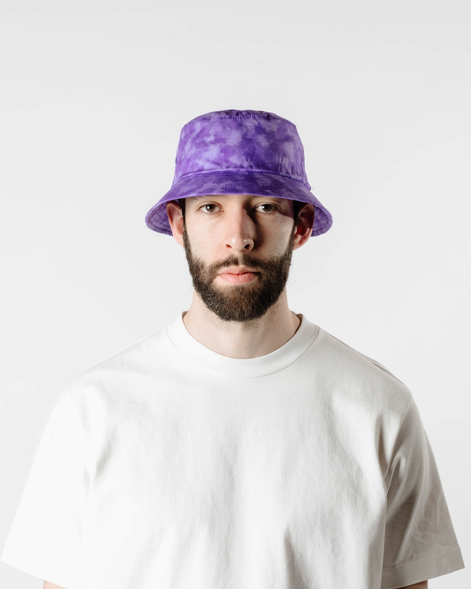 Lite Year Japanese Cotton Twill Bucket Hat Cloudy Purple Front