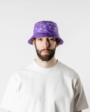Lite Year Japanese Cotton Twill Bucket Hat Cloudy Purple Front