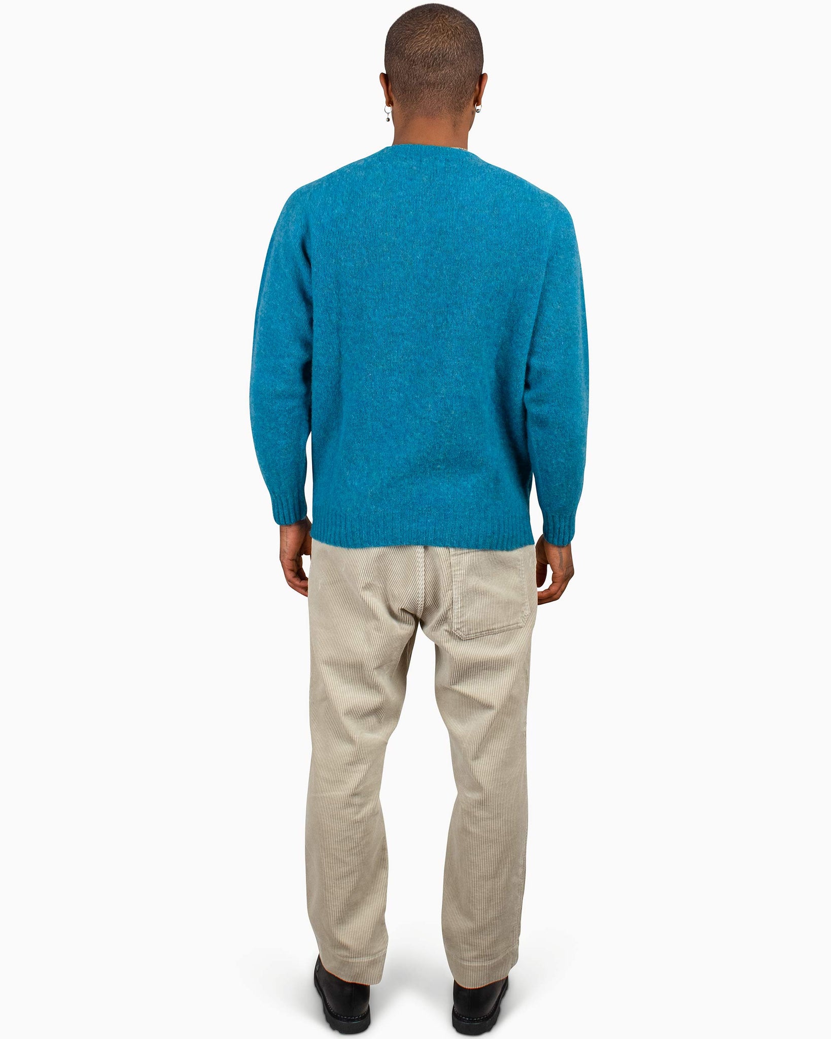 Lost & Found Shaggy Sweater Azure Back