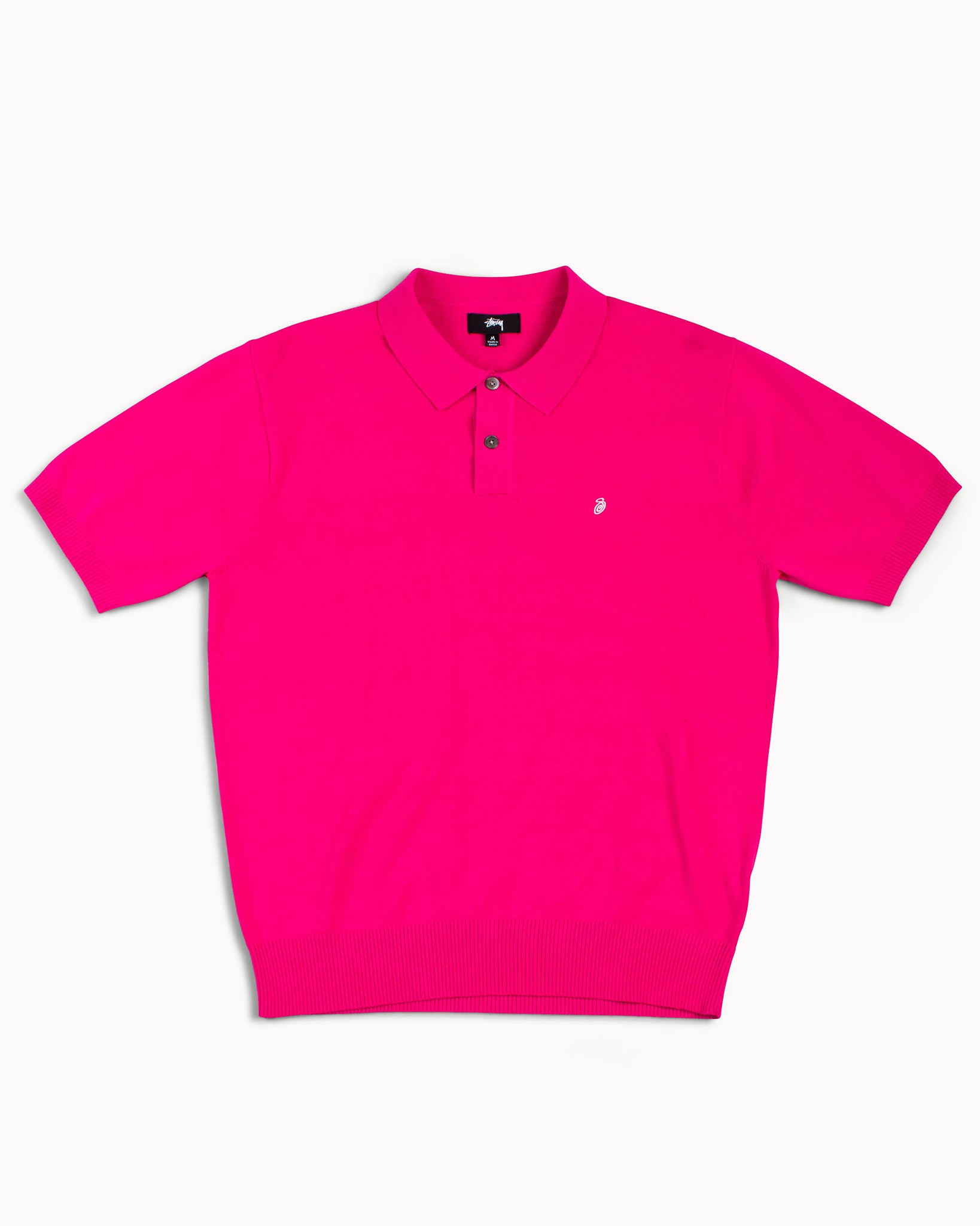 Stüssy Classic SS Polo Sweater Pink