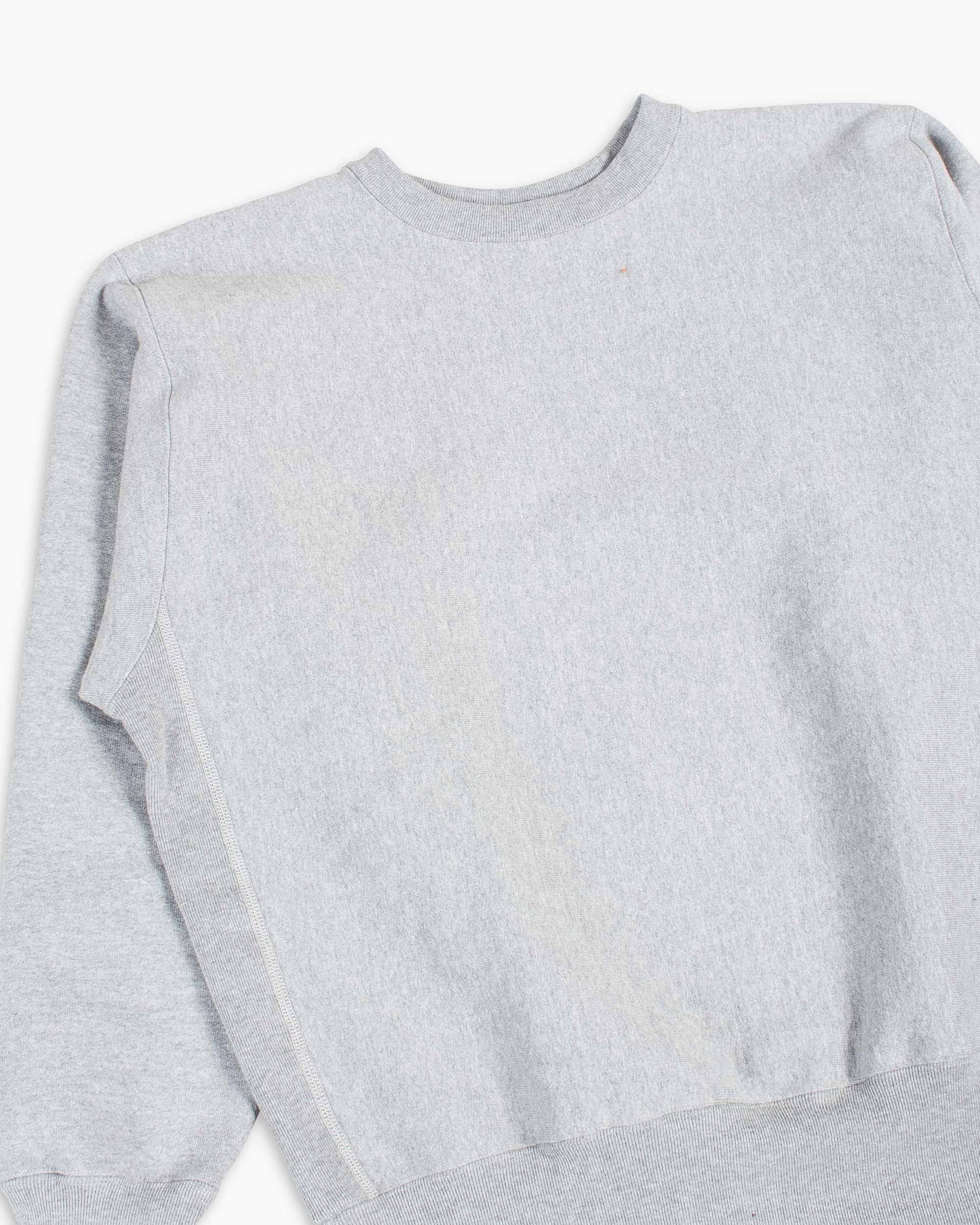 The Real McCoy's MC20114 Heavyweight Crewneck Sweatshirt Medium Grey Details