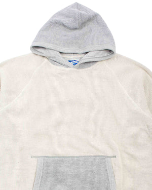 The Real McCoy's MC22005 Thermal Sweatshirt (Two-Tone) Grey Details