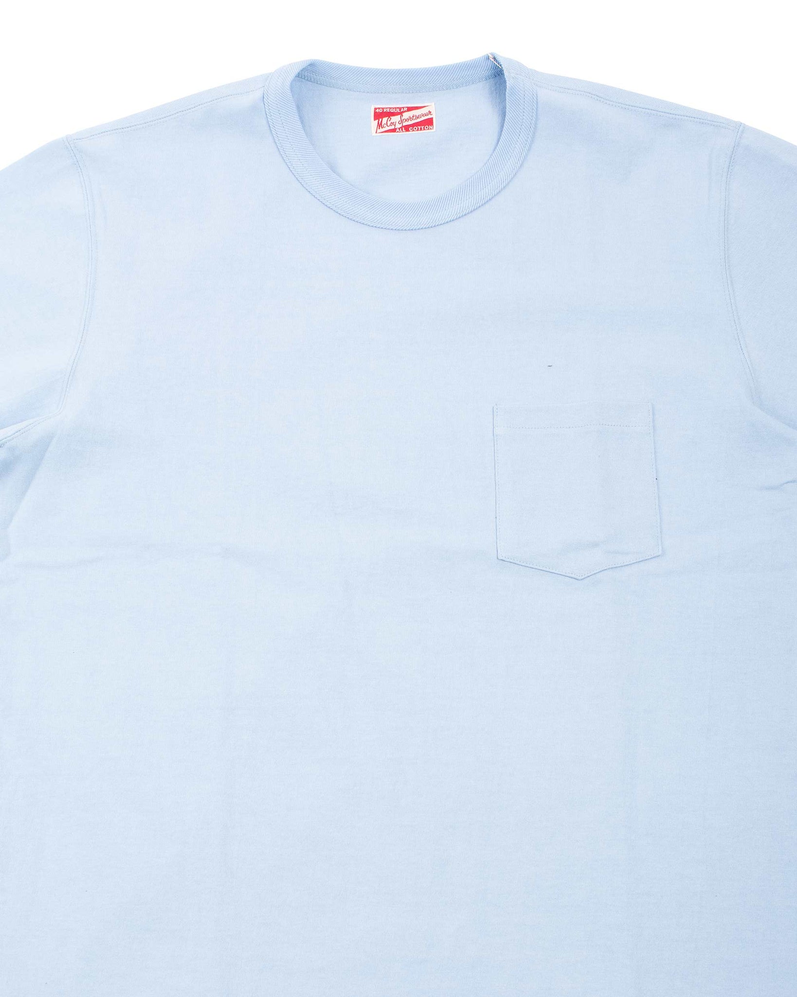 The Real McCoy's MC22006 Pocket Tee Saxe Details