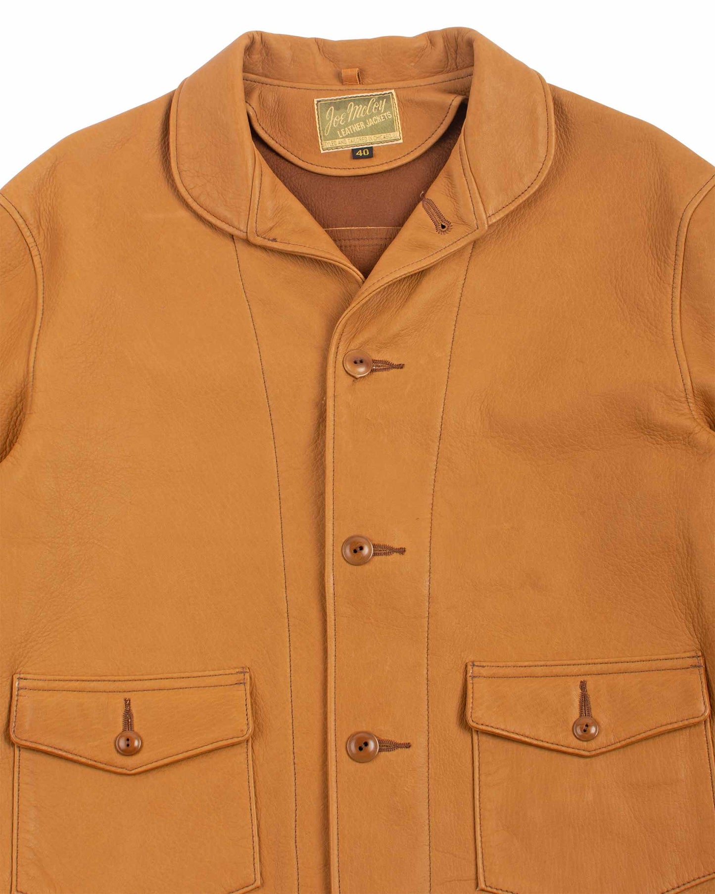 The Real McCoy's MJ19024 30's Sports Jacket / Dillinger Brown Close