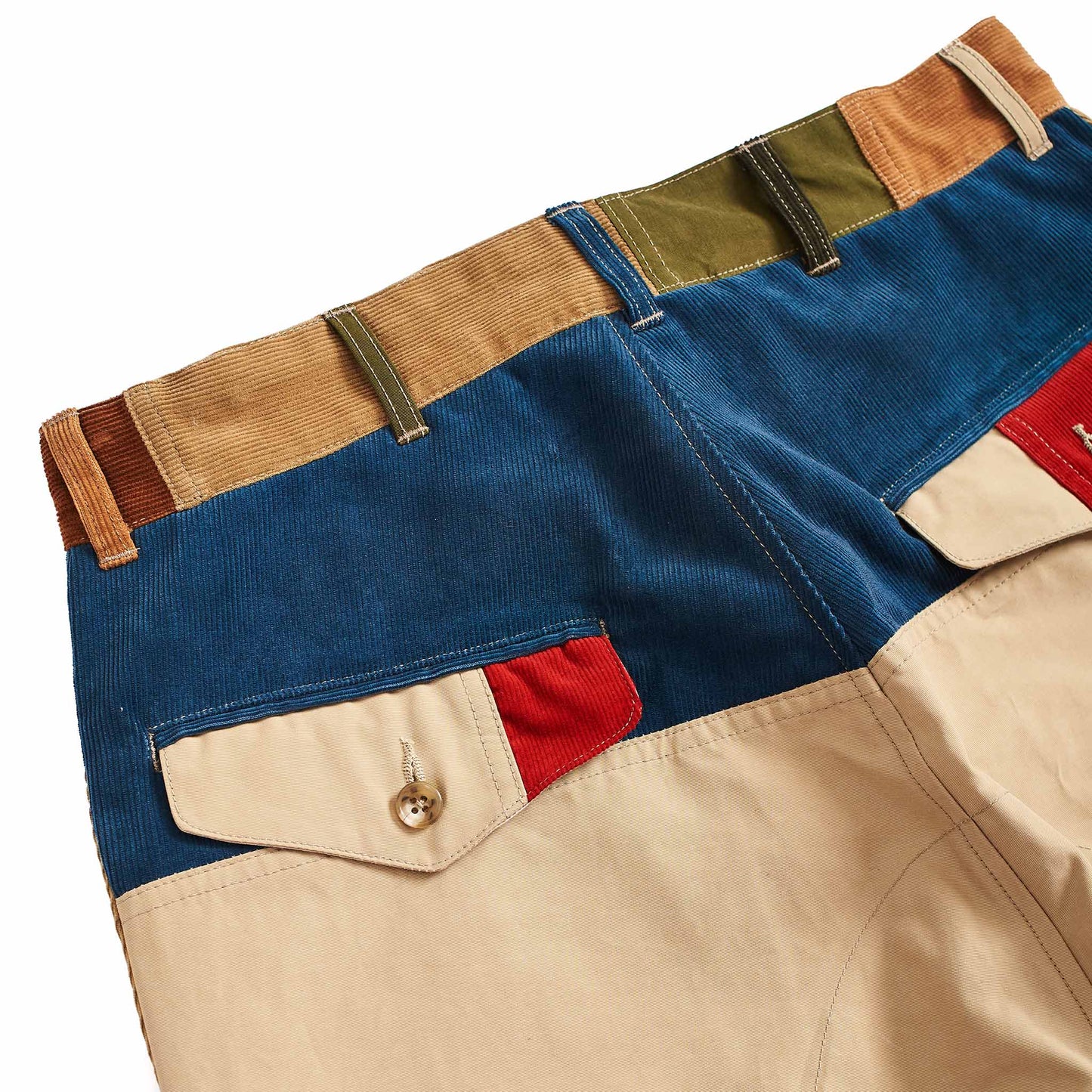 The Real McCoy's MP21011 Multicolour Corduroy Hunting Trousers Tricolour
