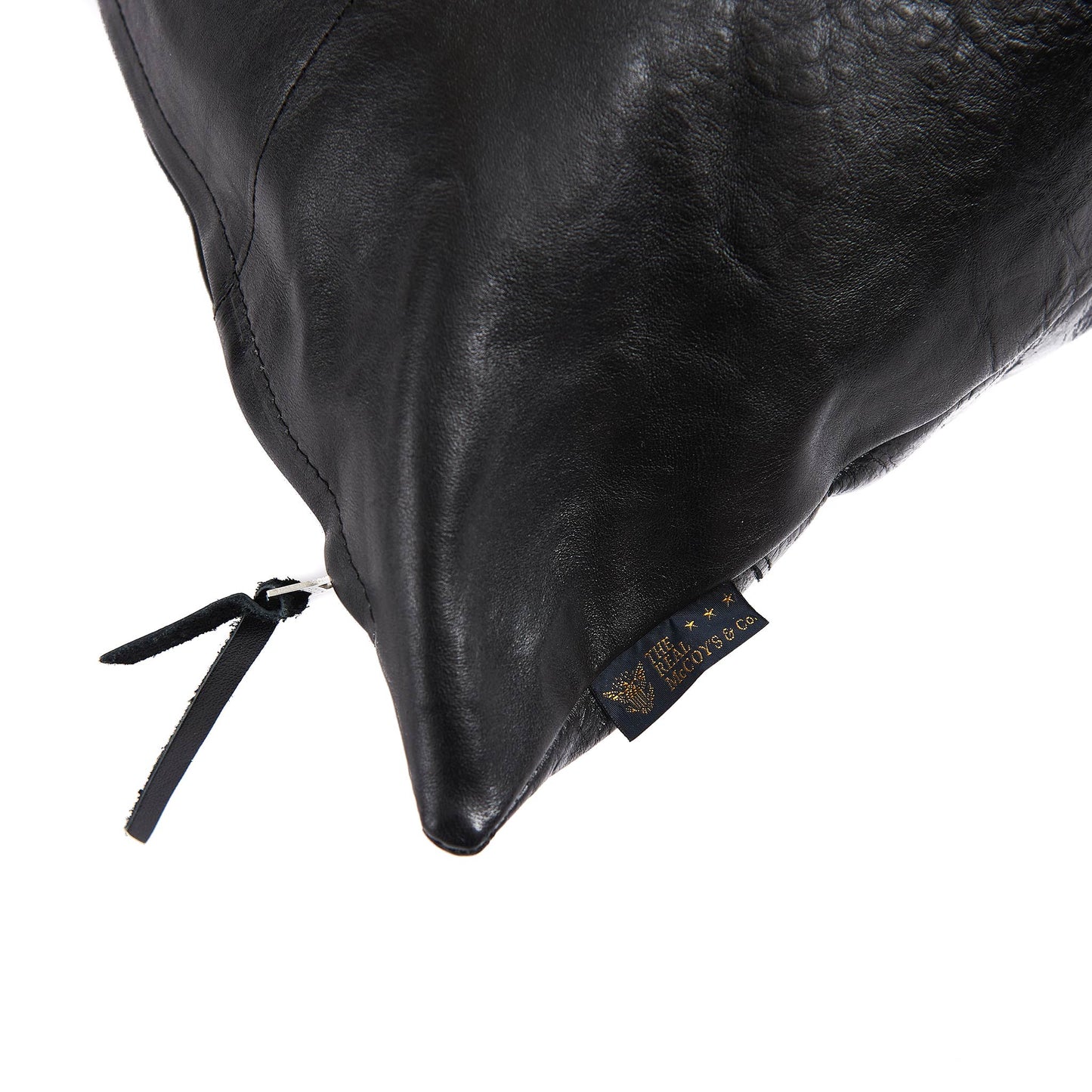 The Real McCoy's MW18101 Horsehide Cushion (Large) Black Detail