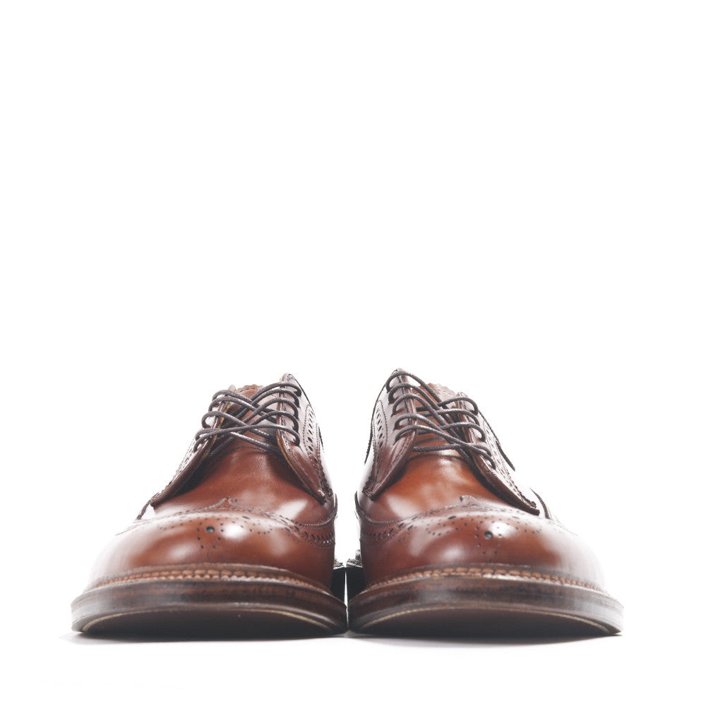 Alden Longwing Blucher 979 in Burnished Tan Calf at shoplostfound in Toronto, front