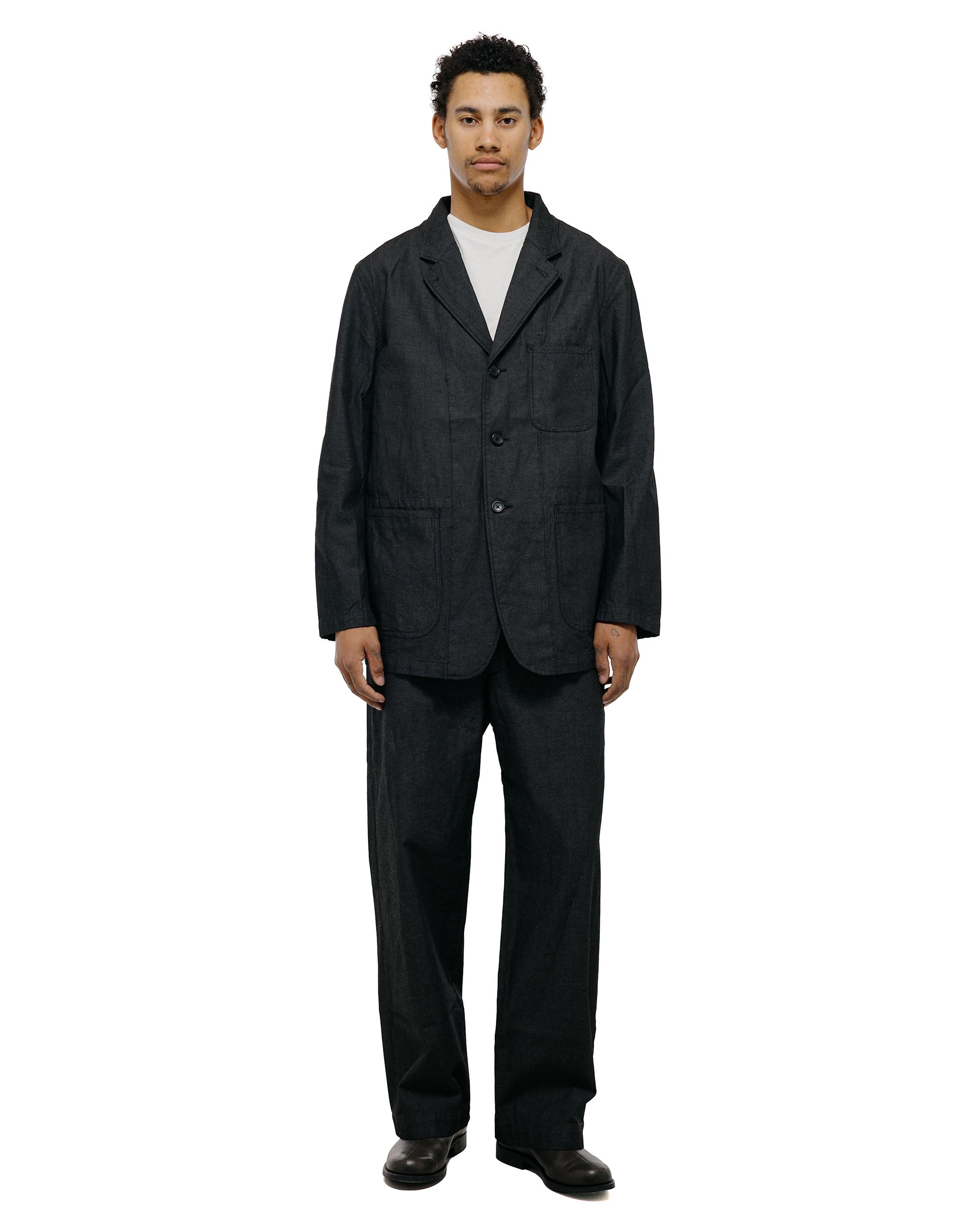 Engineered Garments Workaday Med Blazer Charcoal Cotton Heavy Oxford Engineered Garments Workaday Med Blazer Charcoal Cotton Heavy Oxford