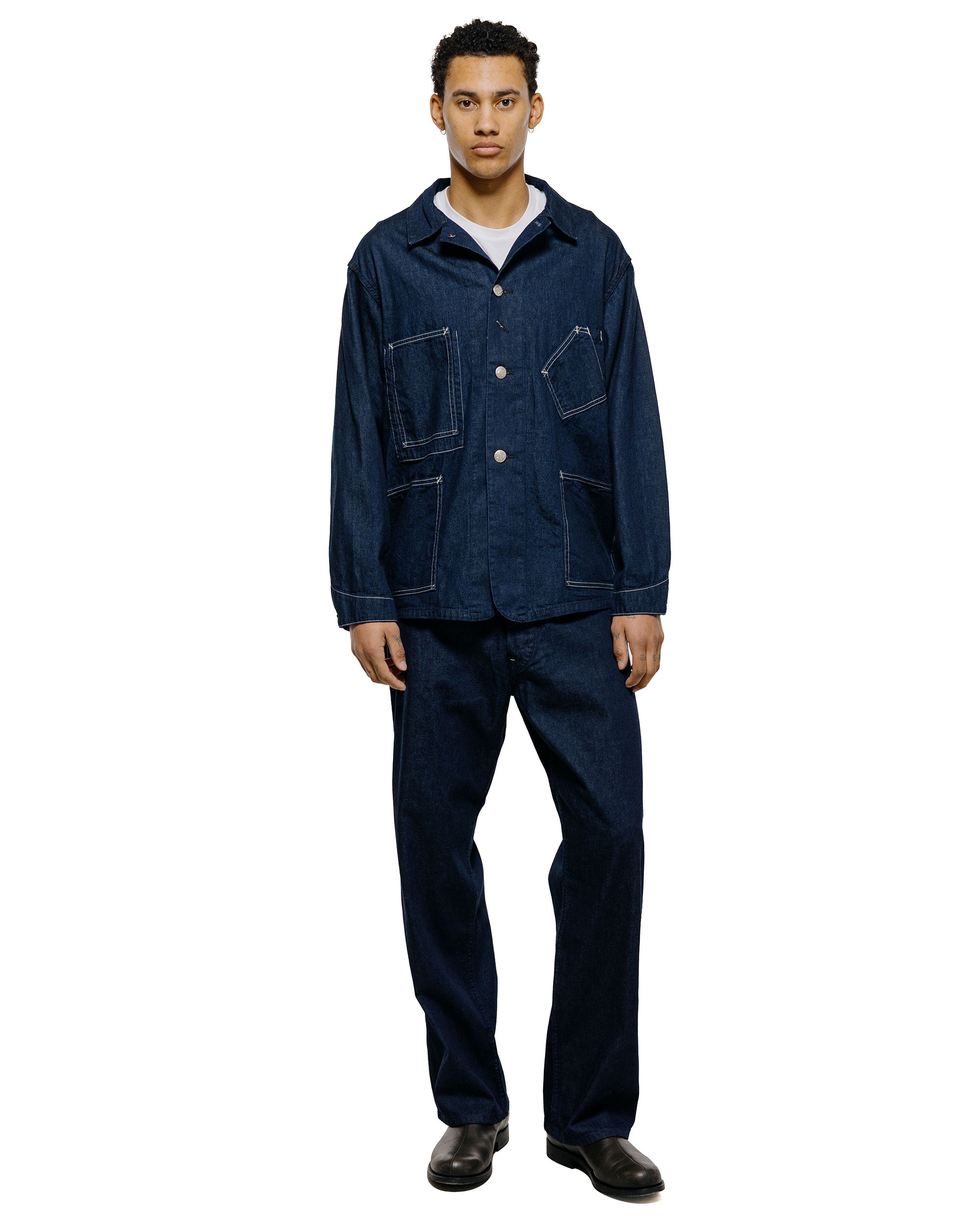 Post O'Alls Sweetbear Bandtop 8oz. Denim Dark Indigo
