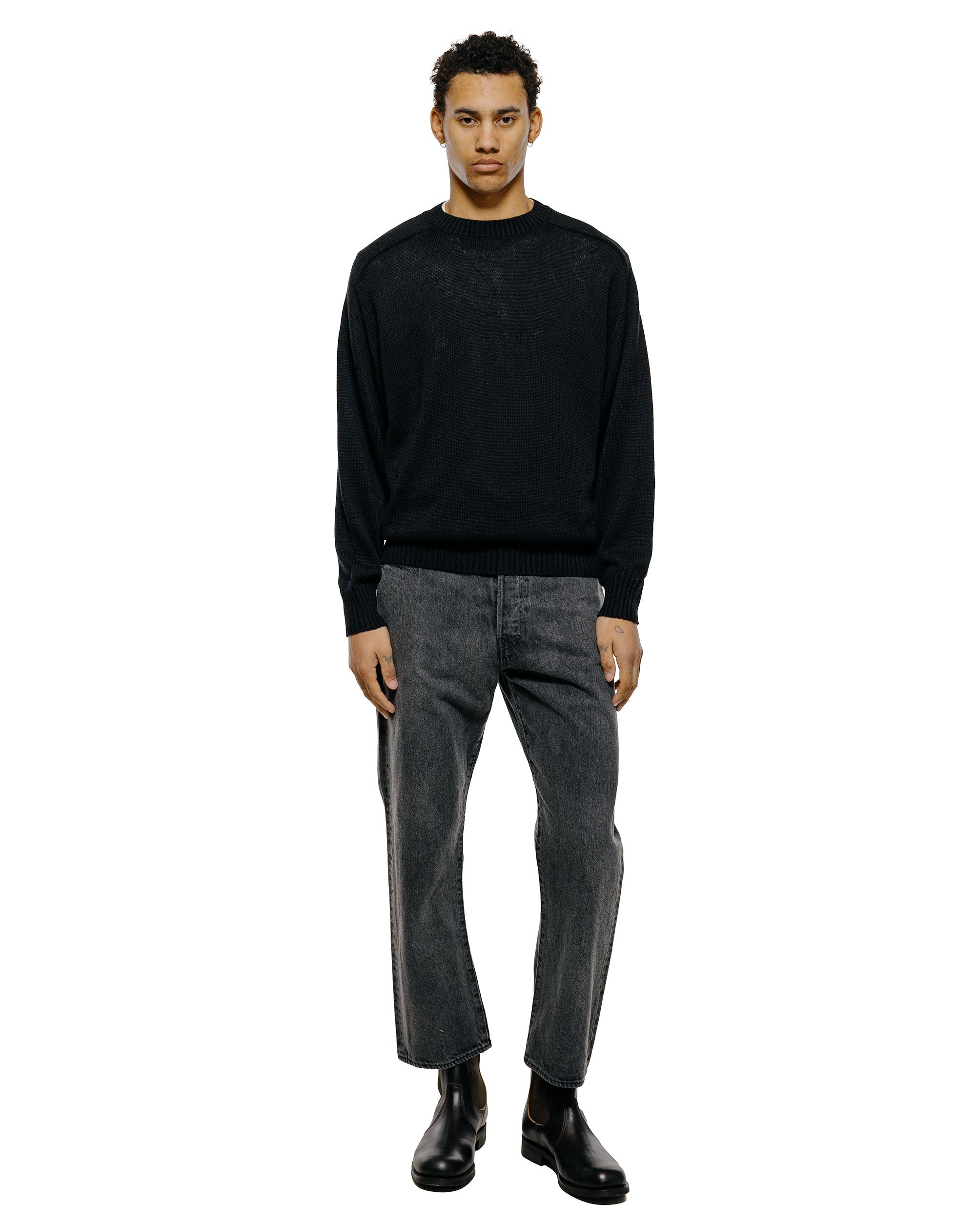 Phigvel C/L Crewneck Knit Ink Black