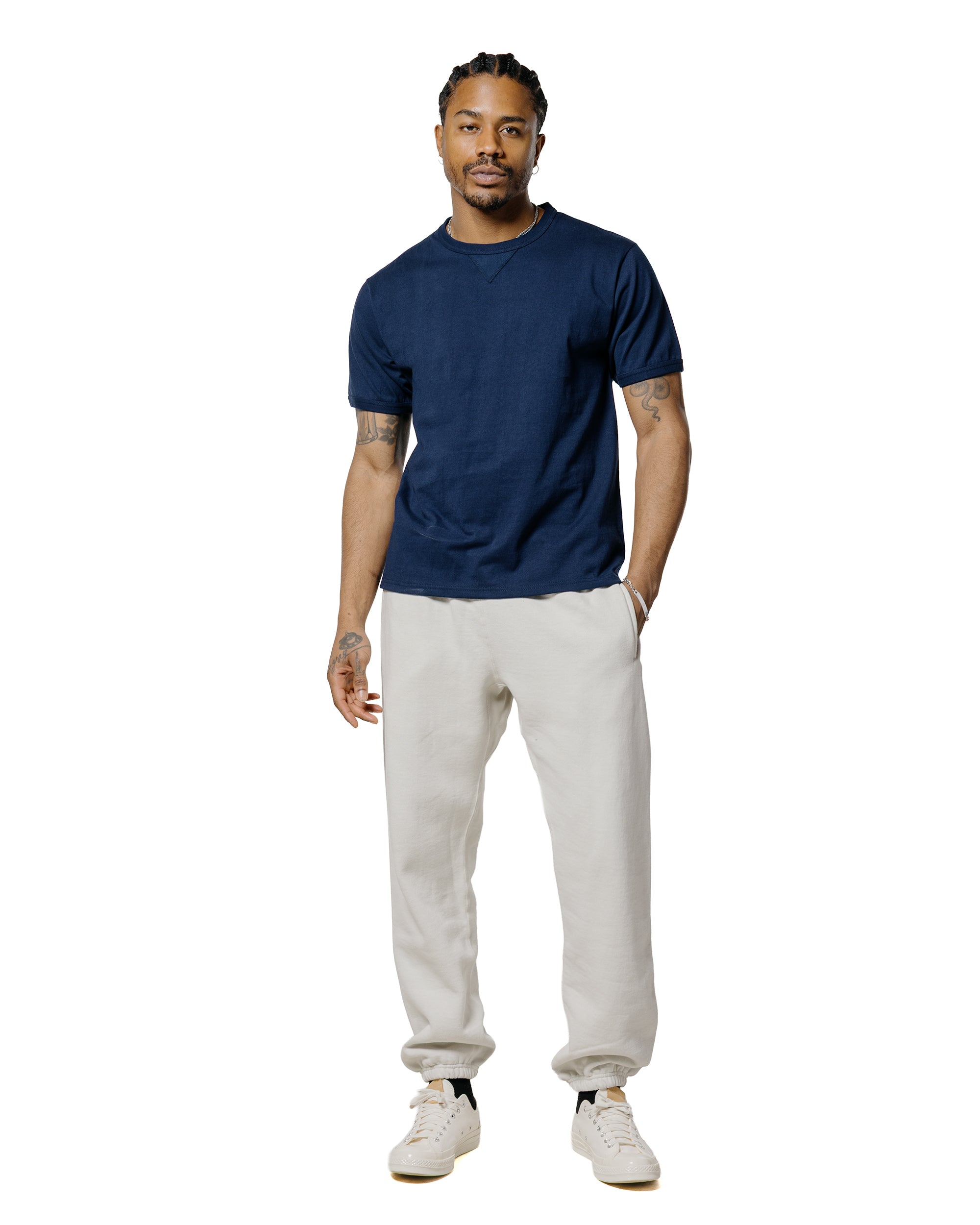 The Real McCoy's MC23020 Gusset Tee Navy