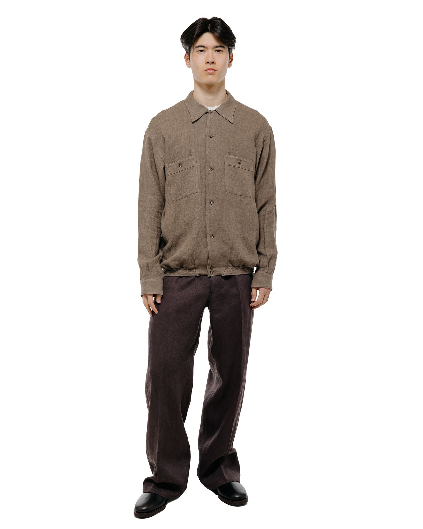 Old Joe Gathered Waist Marlboro Shirts Long Sleeve Dune