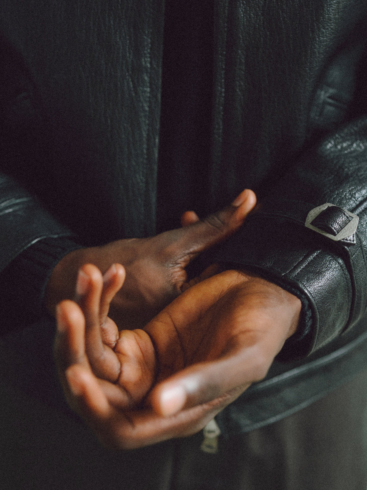 Phigvel Lost & Found Leather Zip Blouson Black(Smooth)