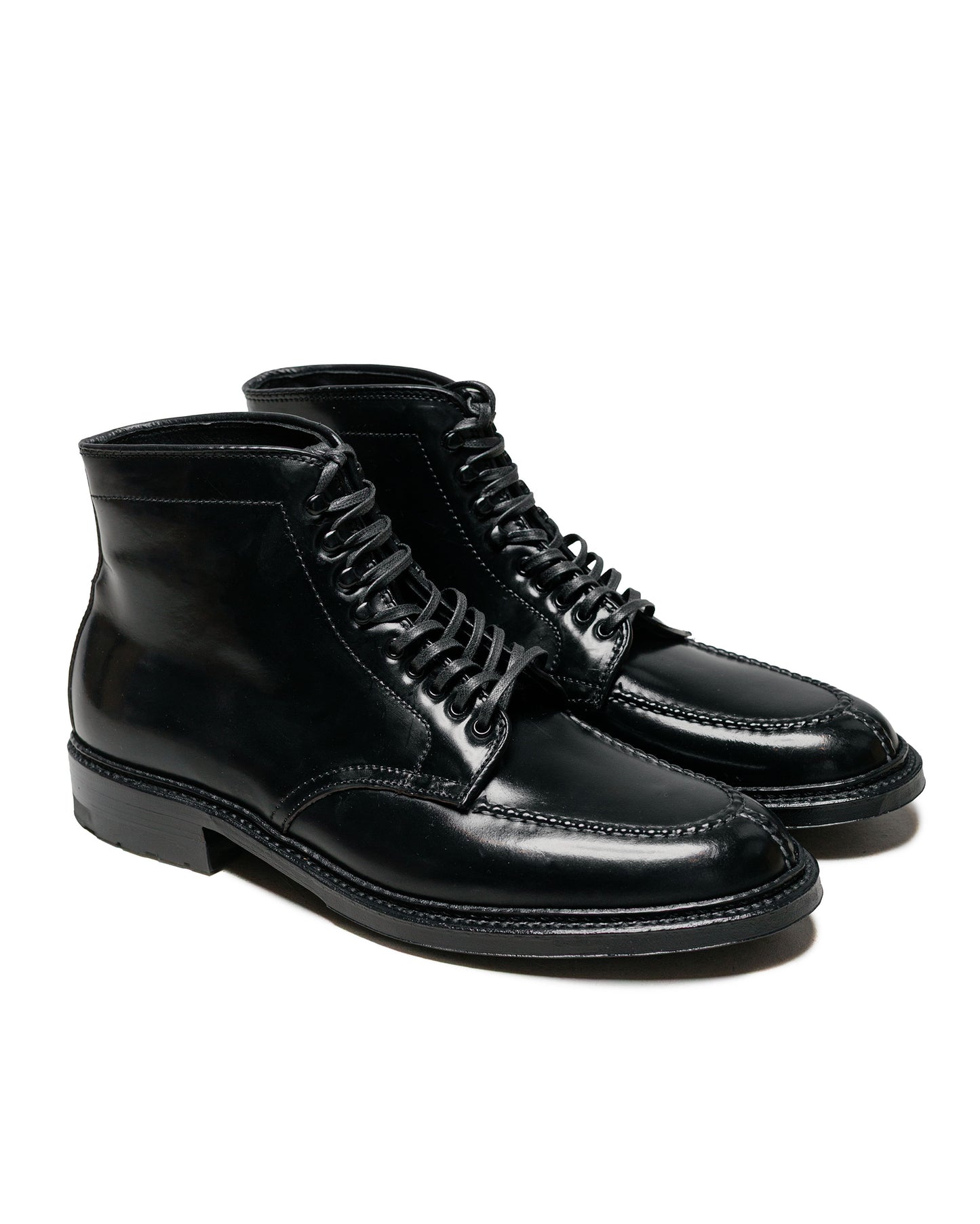 Alden Black Cordovan Tanker Boot with Commando Sole