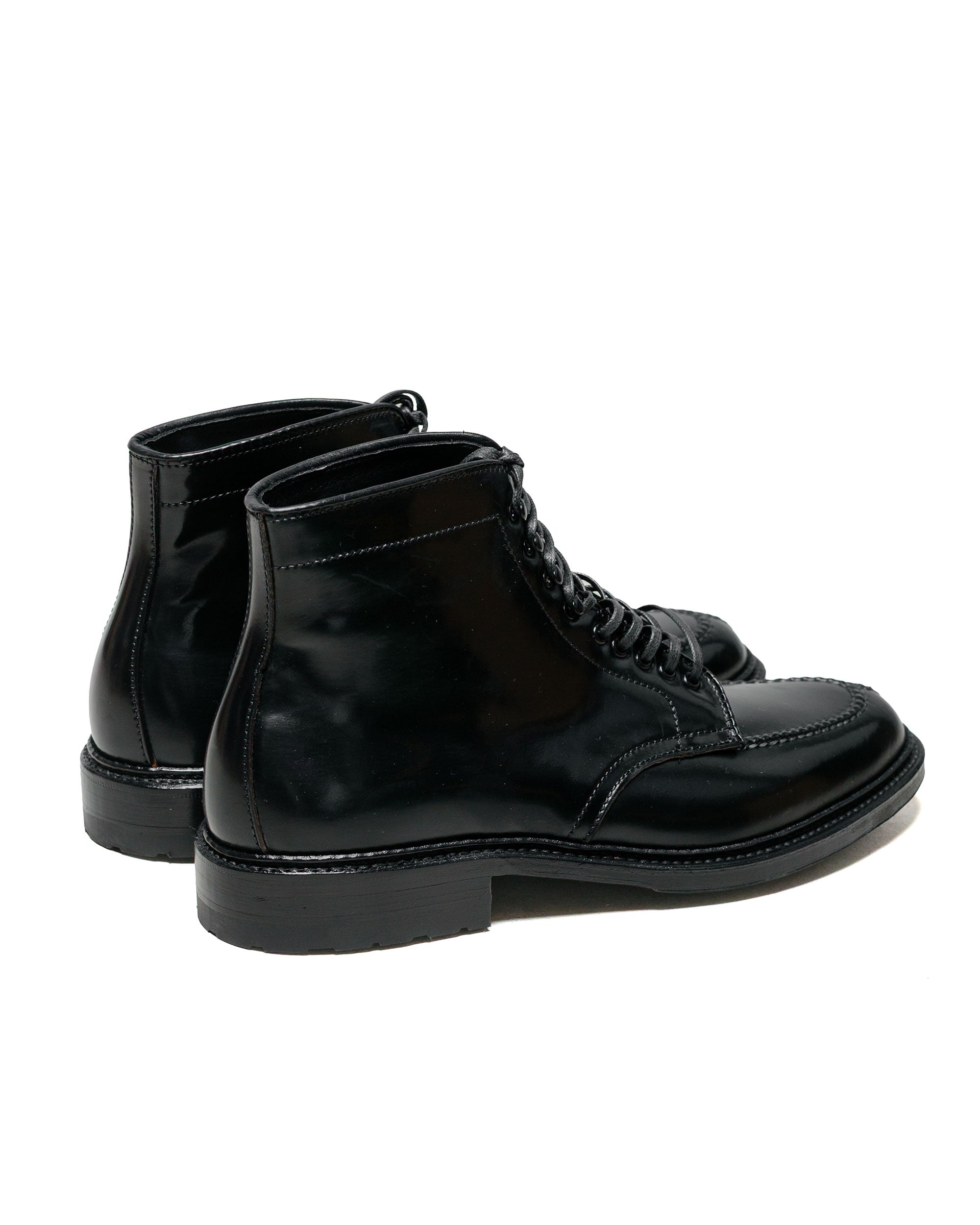 靴 ALDEN / 45491H TANKER BOOTS Alden Black Cordovan Tanker Boot with Commando Sole