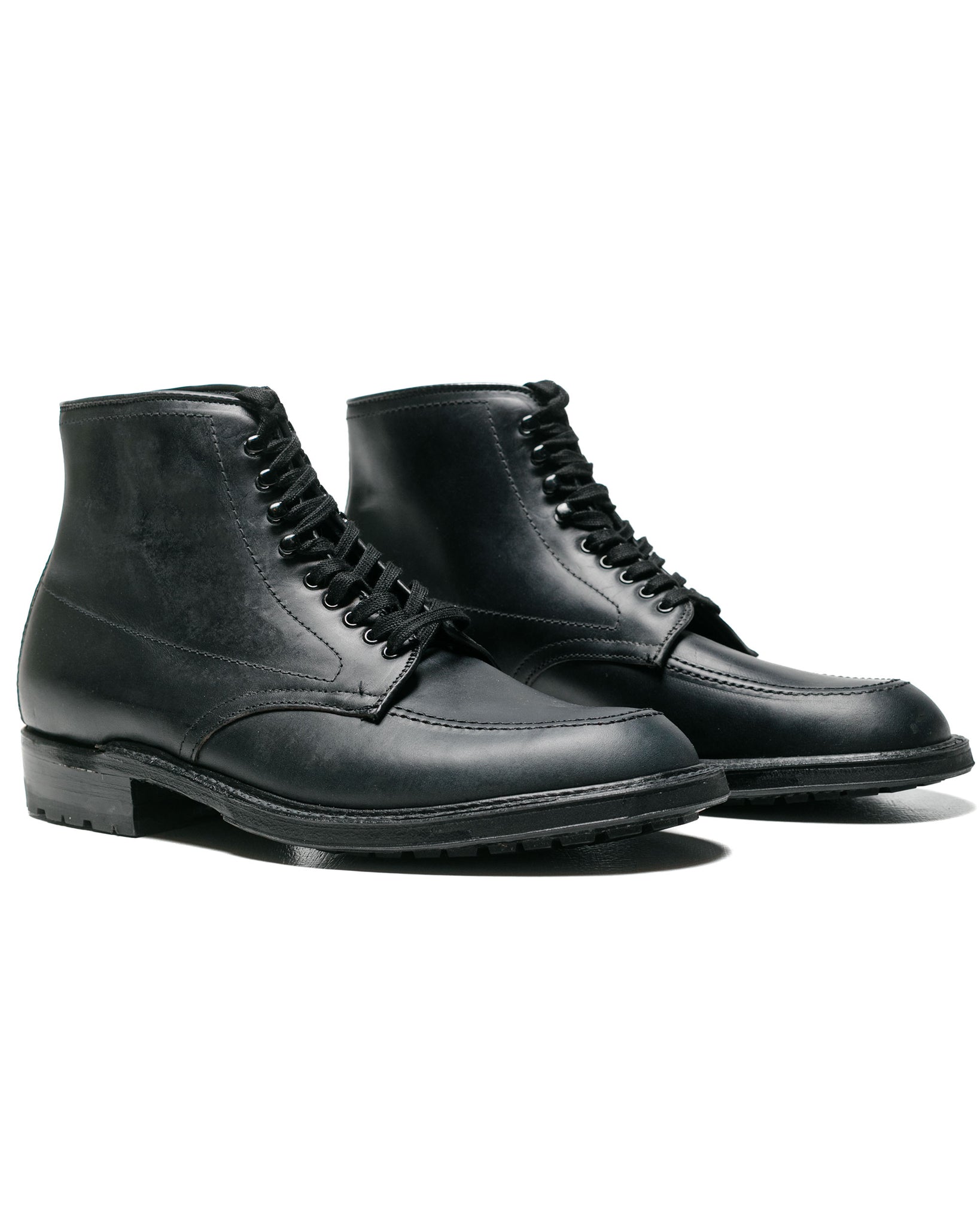 Alden Indy Boot Inside Out Navy Silksport with Commando Sole G4902HC side