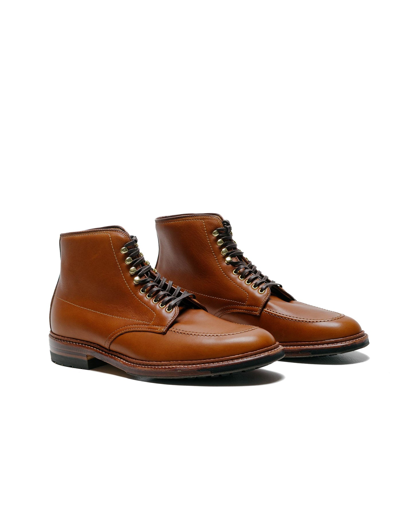 Alden Indy Boot Saddle Tan Calfskin 39640 side