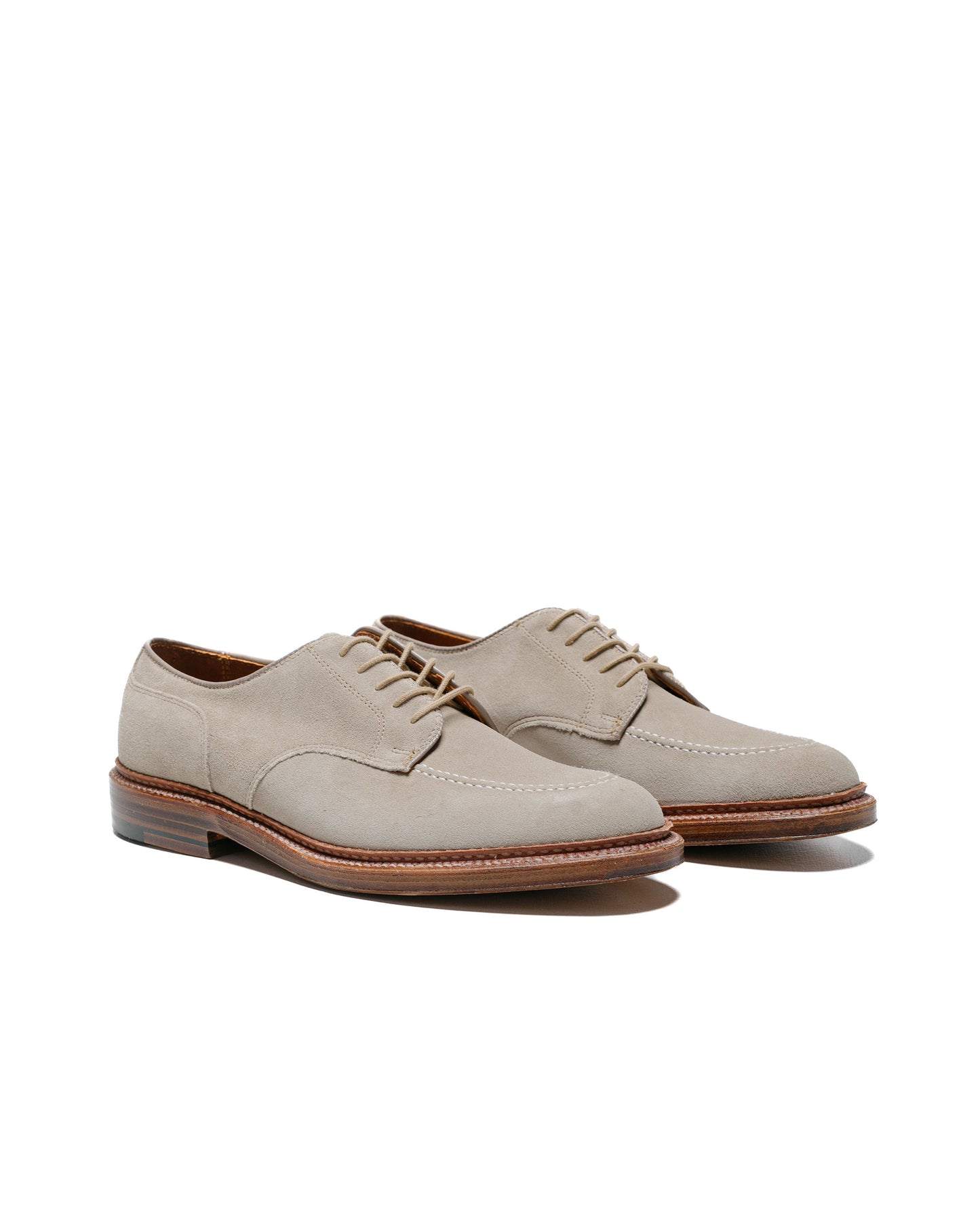 Alden Mocc Toe Blucher Milkshake Suede 24088 side