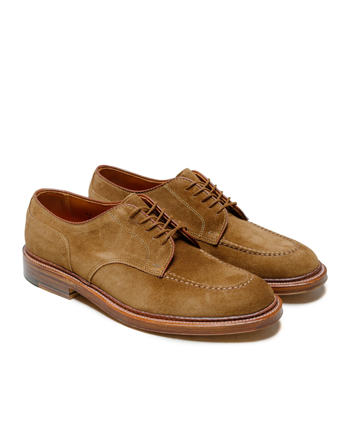 Alden Mocc Toe Blucher Snuff Suede