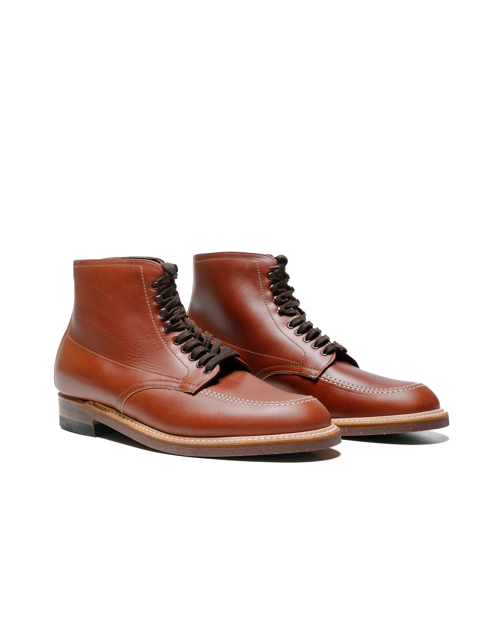 Alden Original Brown Workboot Leather 405 side