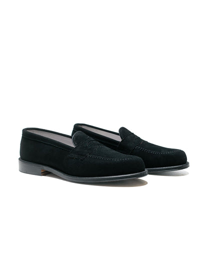 Alden Penny Loafer Black Suede 5737F 'The Little Nicky' side