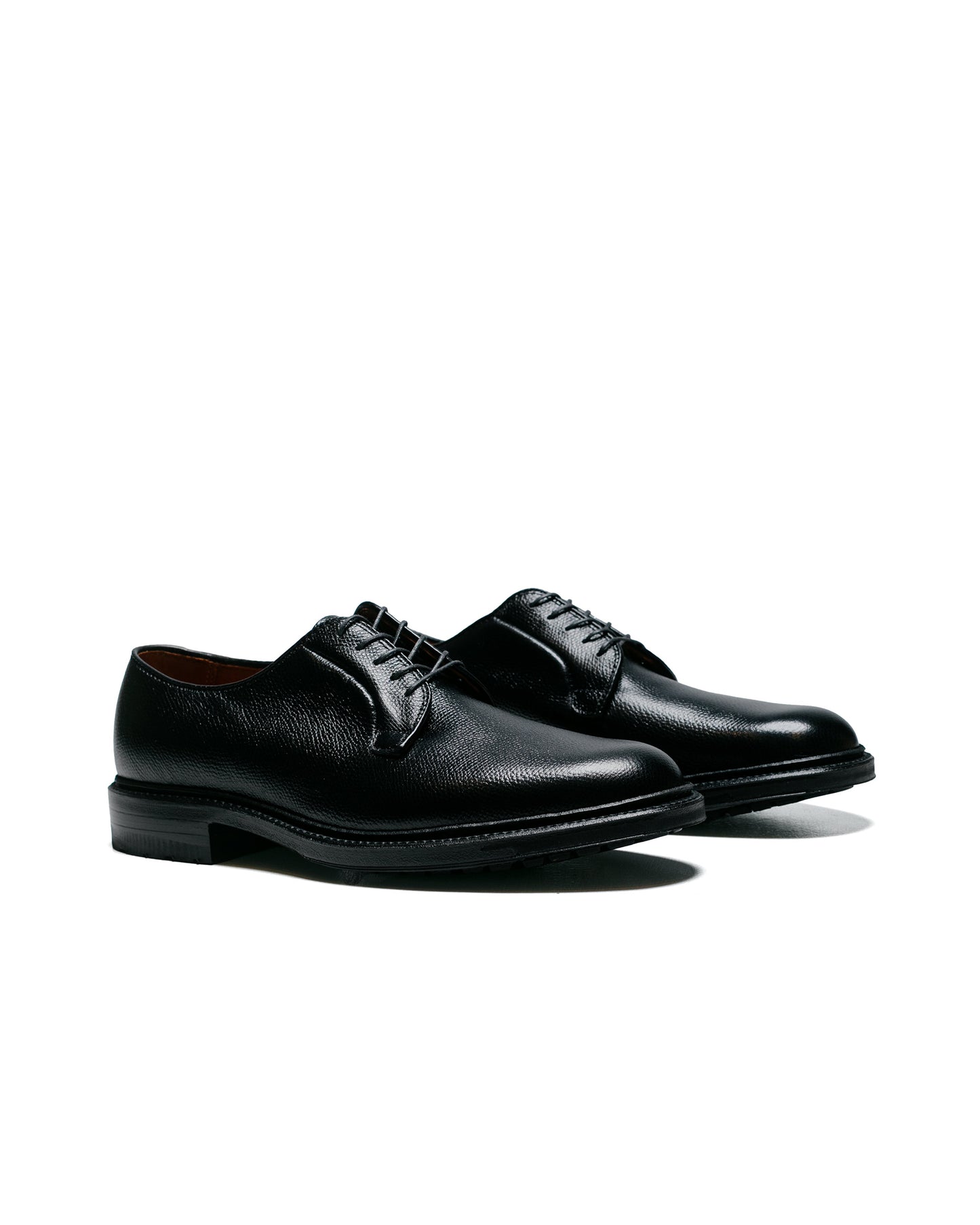 Alden Plain Toe Blucher Black Alpine Grain with Commando Sole 95270C side