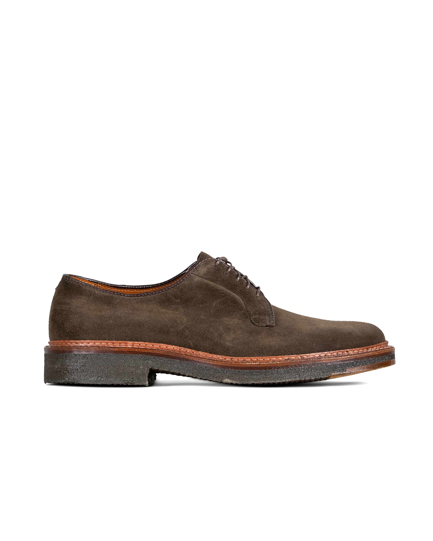 Alden Plain Toe Blucher Loden Suede G2402