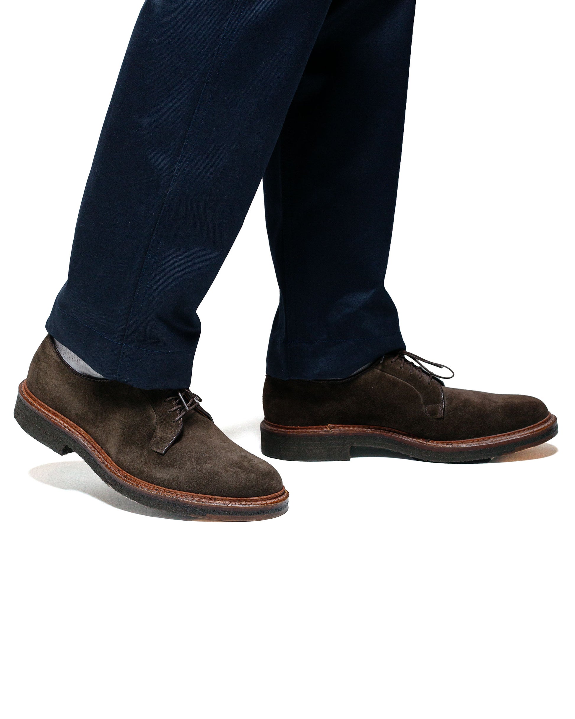 Alden Plain Toe Blucher Loden Suede G2402 model 