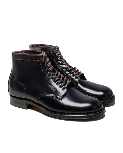 Alden Plain Toe Boot Colour 8 Cordovan with Commando Sole 4600H