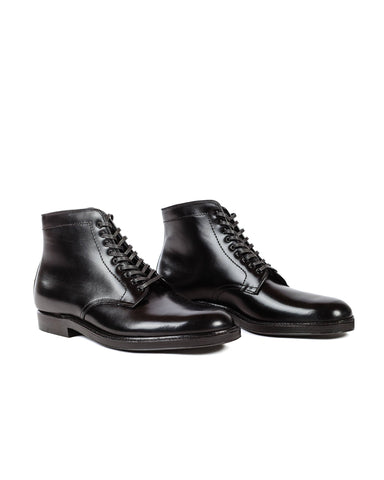 Alden Plain Toe Boot Black Calfskin G2803
