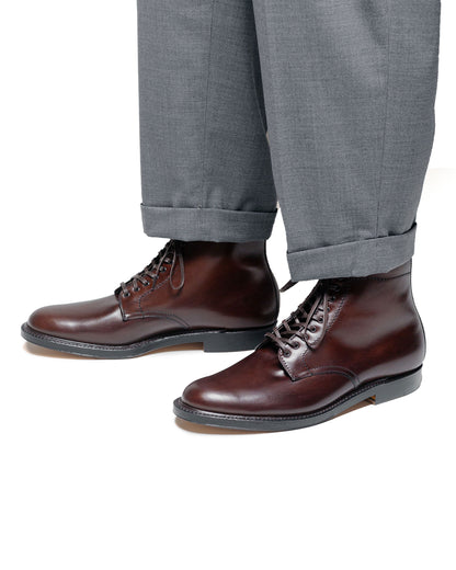 Alden Plain Toe Boot Dark Brown Calfskin G2804 model