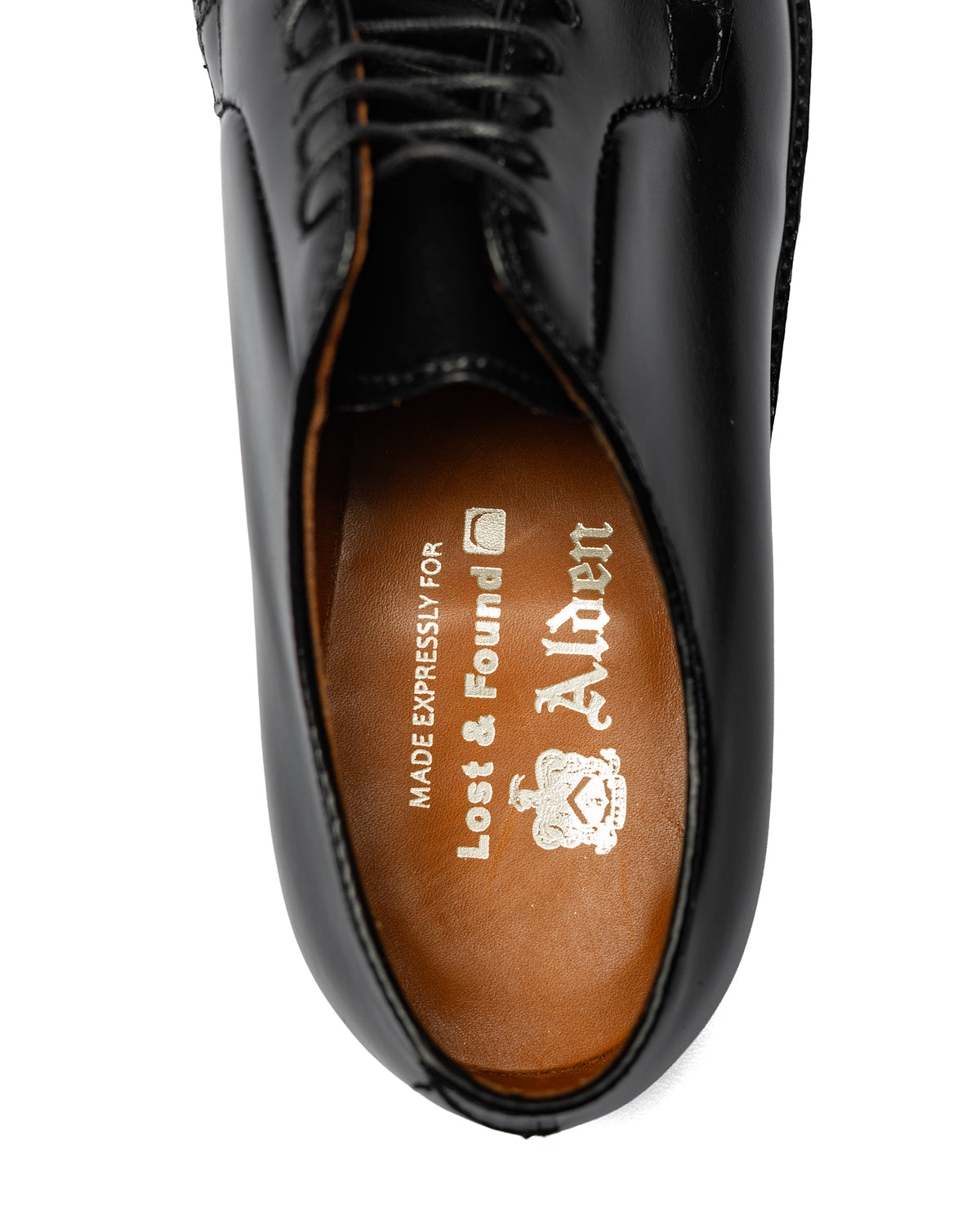 Alden Plain Toe Blucher Black Calfskin G5405