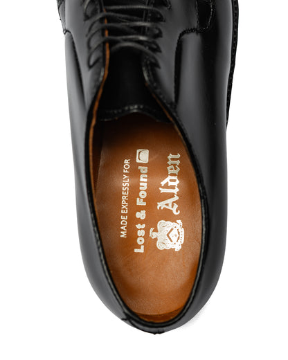 Alden Plain Toe Blucher Black Calfskin G5405